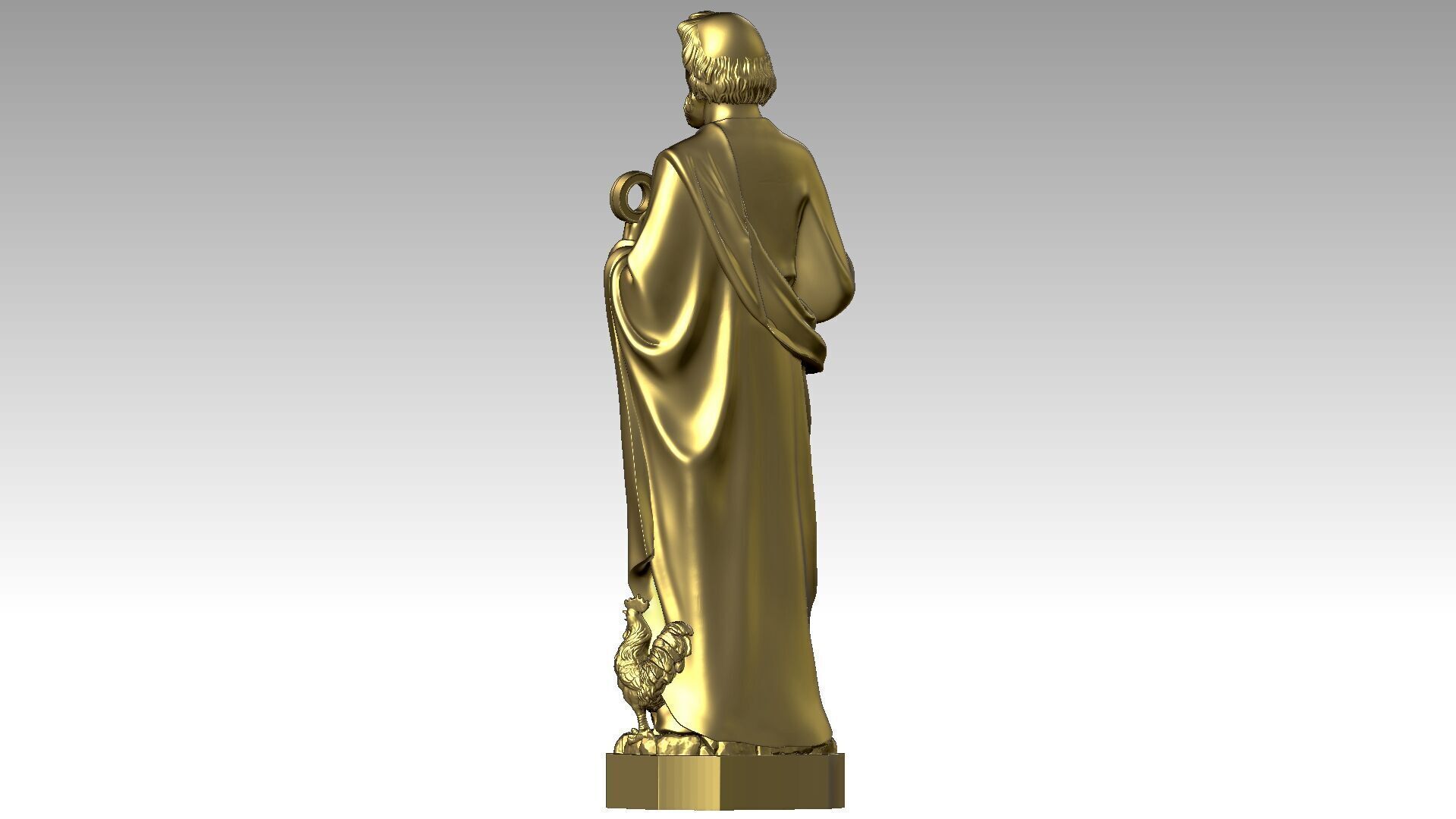 Saint Peter  3D print model_3