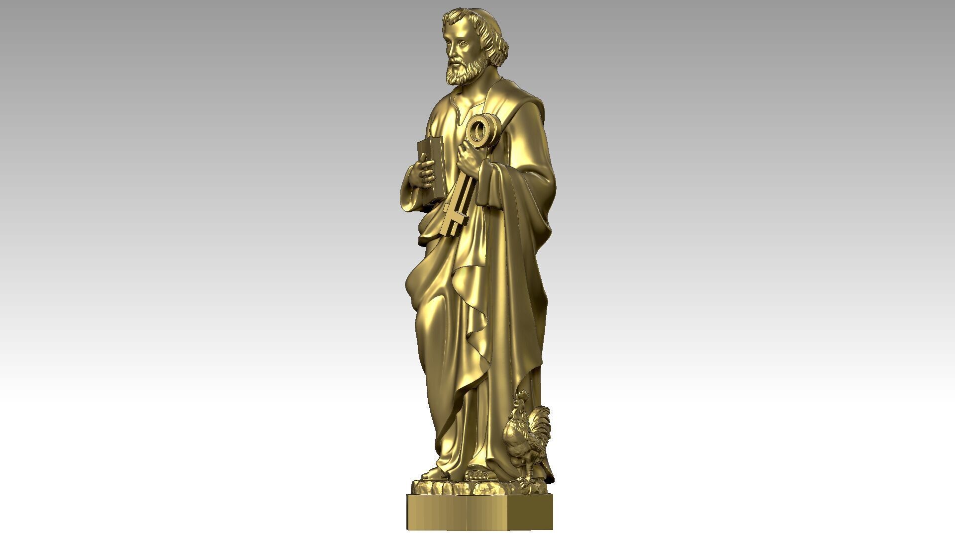 Saint Peter  3D print model_1