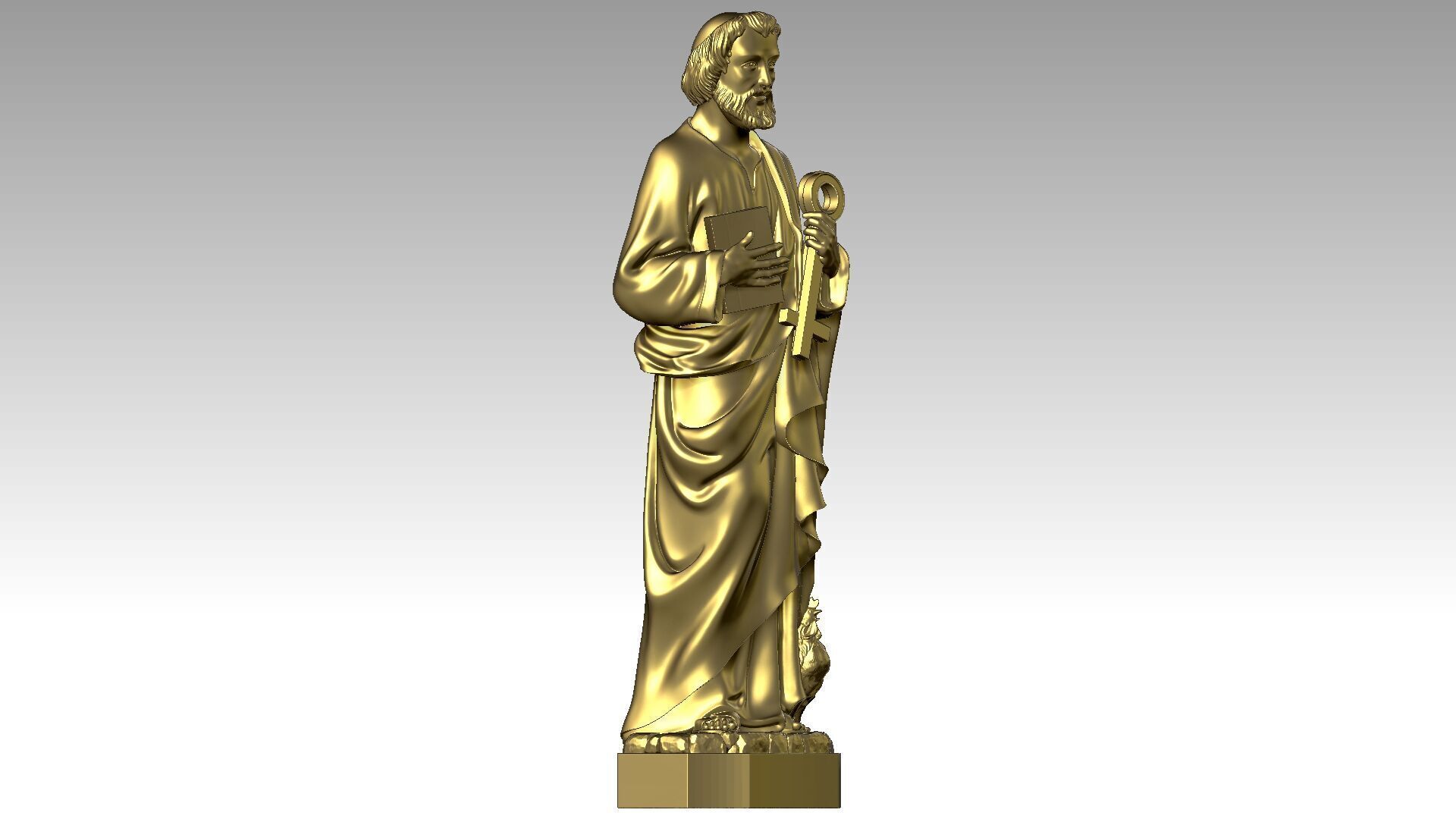 Saint Peter  3D print model_7