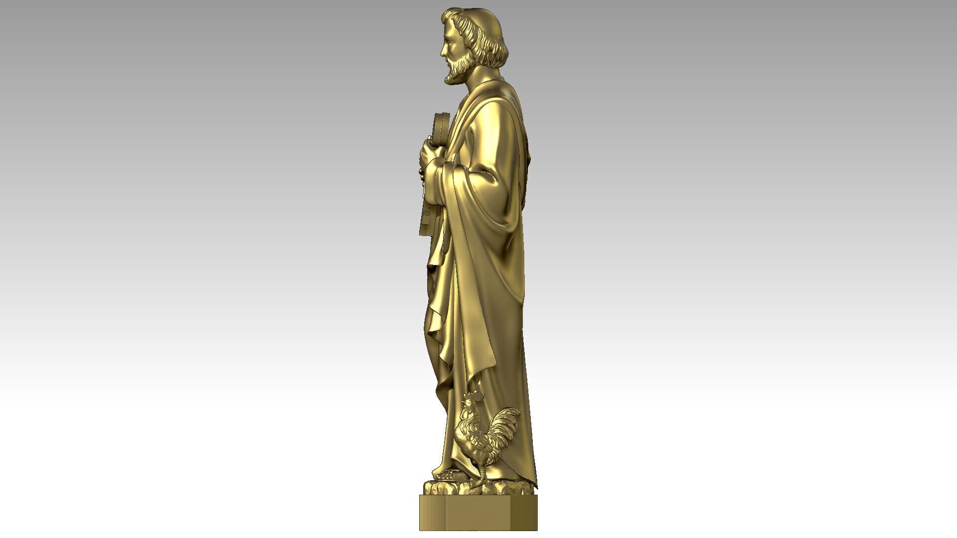 Saint Peter  3D print model_2