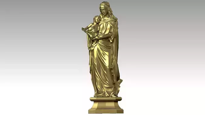 Virgin Mary holding baby Jesus 