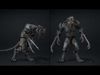 Obsidian Brutal Warrior Low-poly 3D model_3