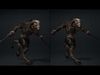Obsidian Brutal Warrior Low-poly 3D model_4