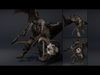 Obsidian Brutal Warrior Low-poly 3D model_6