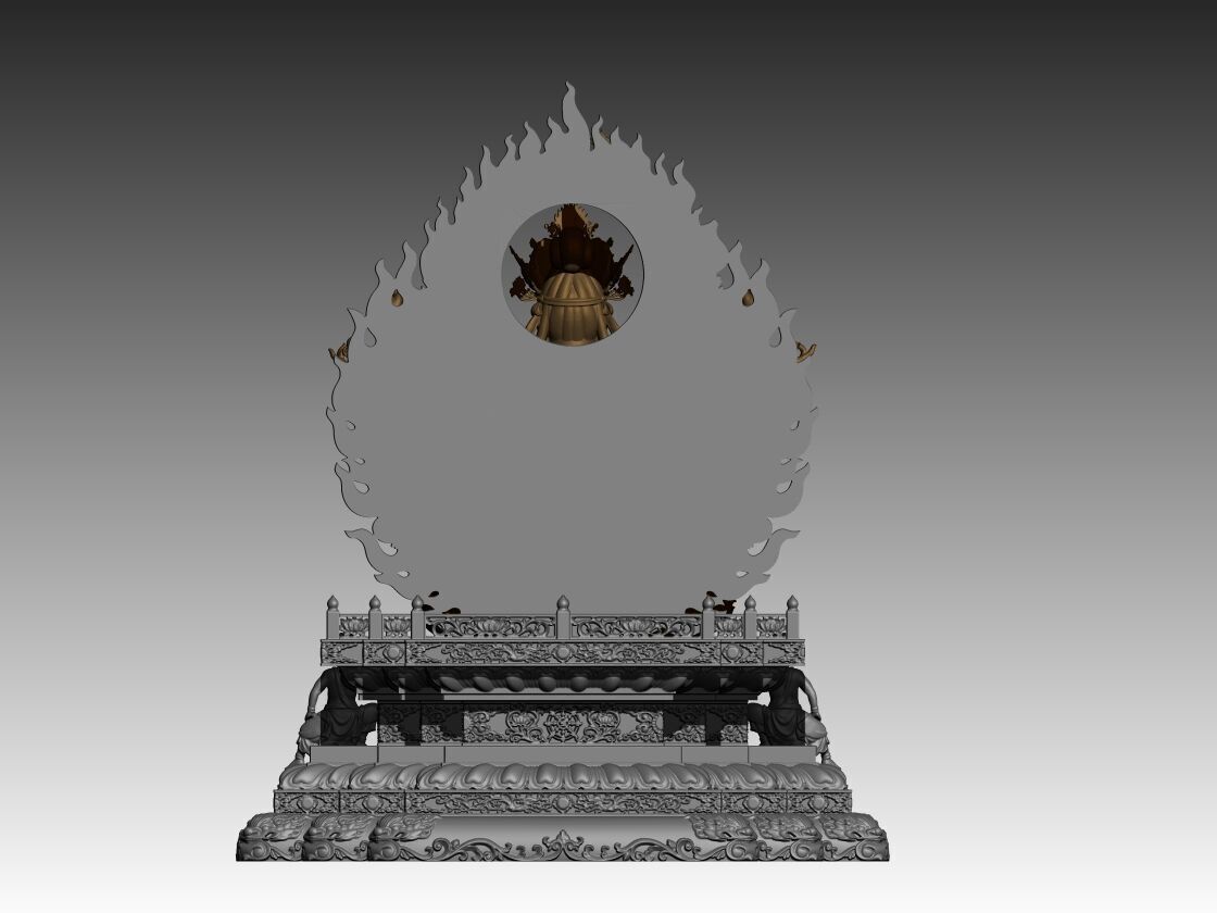 Bodhisattva Thousand armed ver 2 3D print model_3