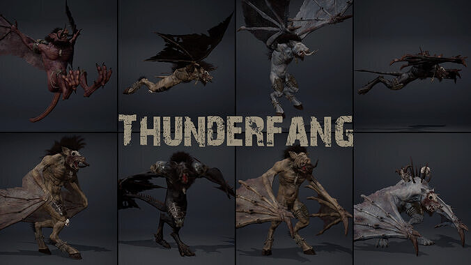 Thunderfang Low-poly 3D model