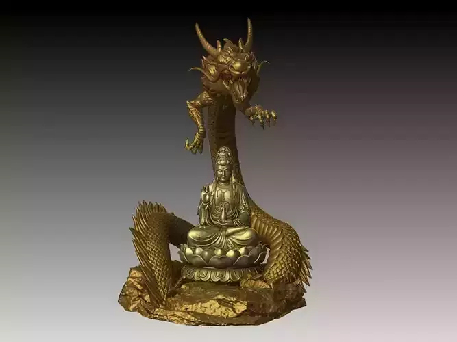Guanyin on Dragon