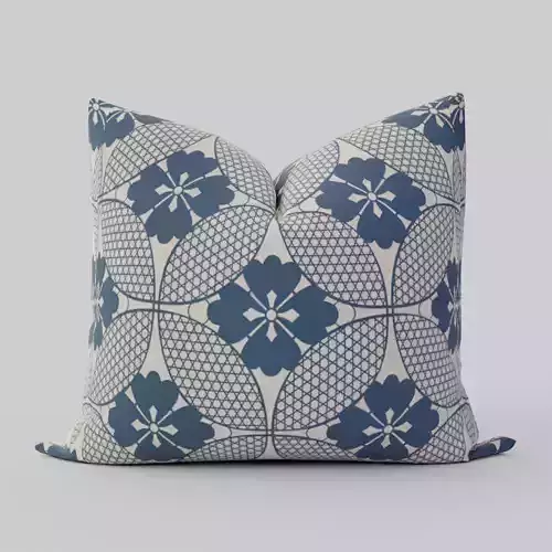 Throw Pillow 18-inch Navy Solaire