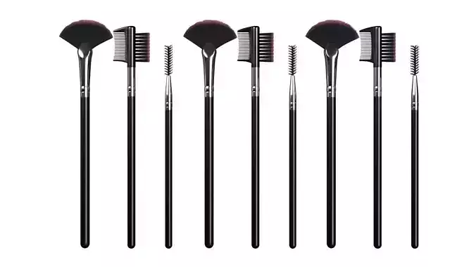Make Up Brush PBR 27 3D model