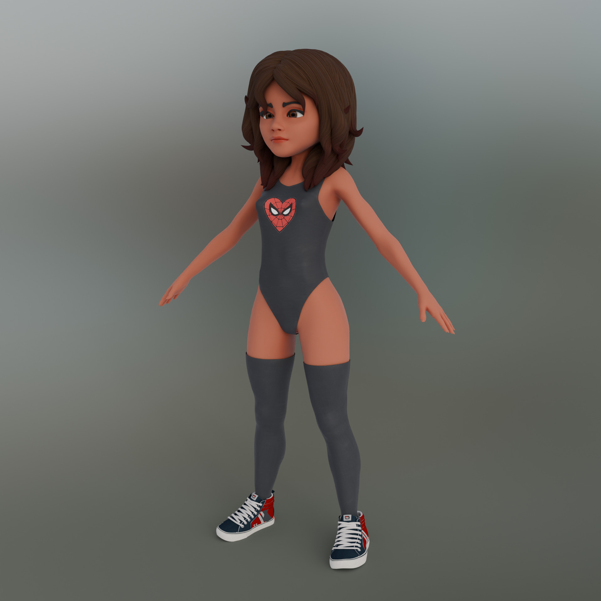 Michelle Jones Watson 3D Model Low-poly 3D model_6
