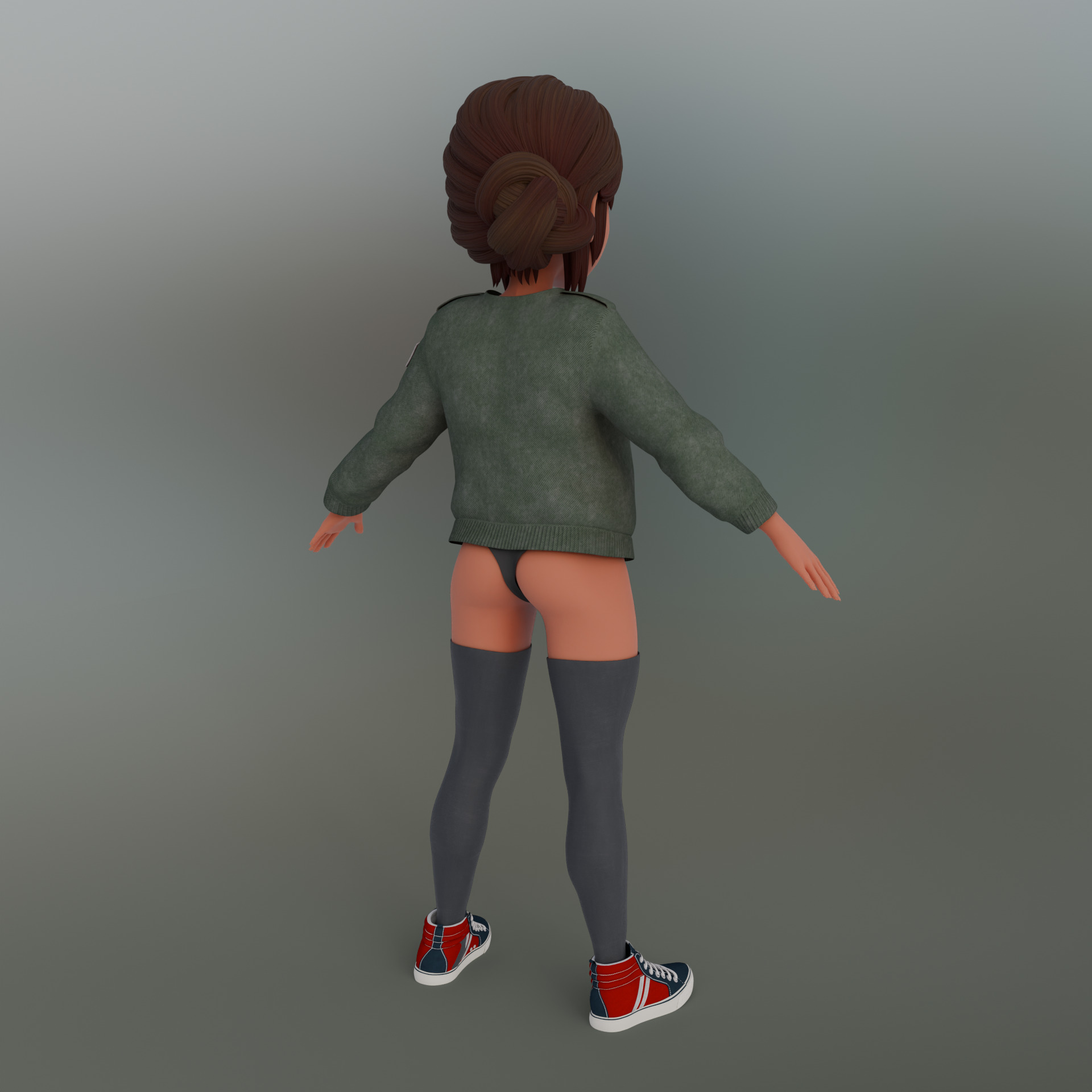 Michelle Jones Watson 3D Model Low-poly 3D model_9