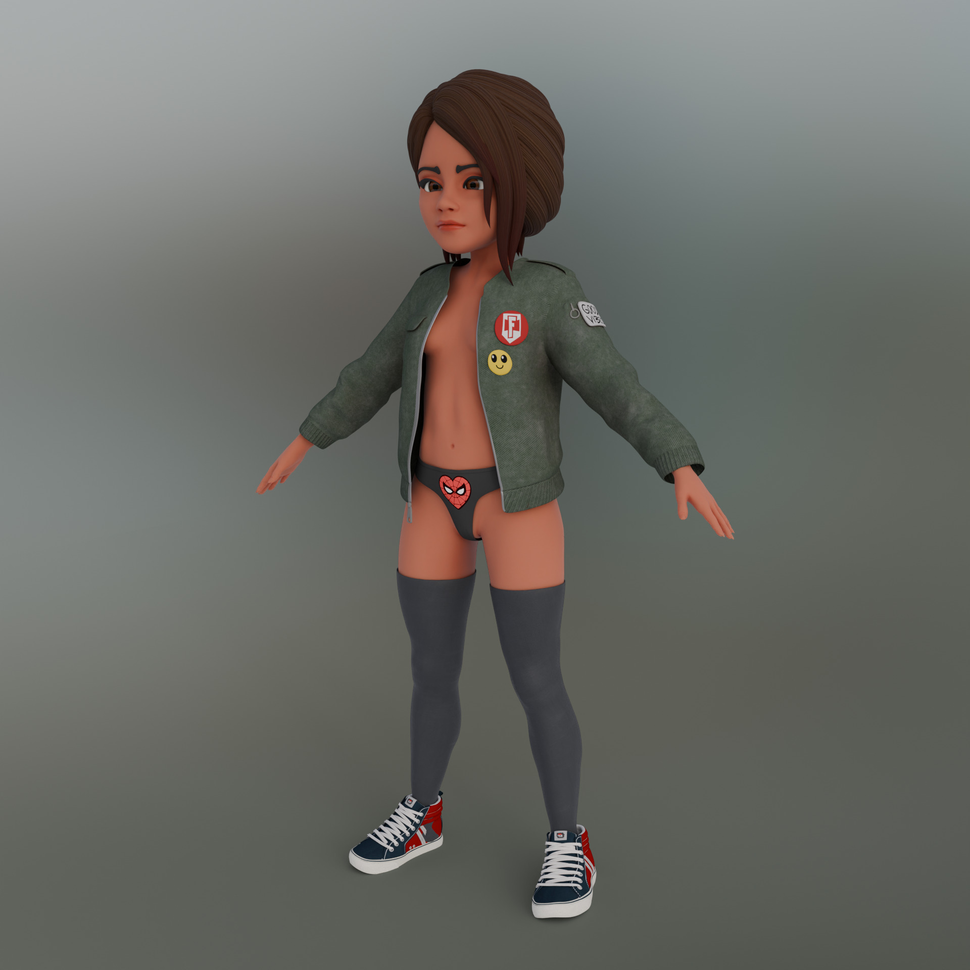 Michelle Jones Watson 3D Model Low-poly 3D model_8