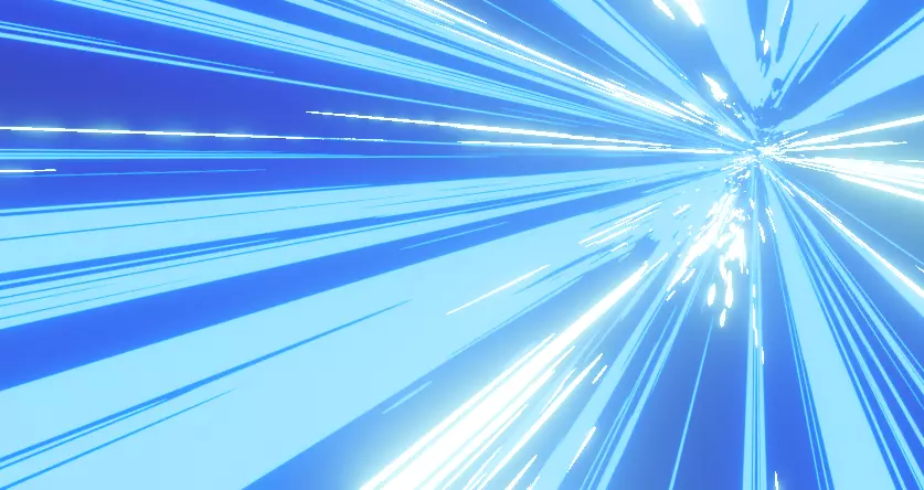 Hyperspace Travel VFX or Blue Laser VFX Low-poly 3D model_0