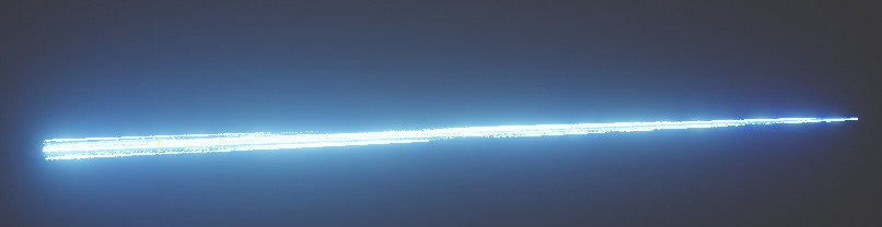 Hyperspace Travel VFX or Blue Laser VFX Low-poly 3D model_3