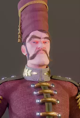 Marshal Vezdan  Stylized Military Officer Character
