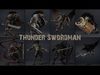 Thunder Swordman Low-poly 3D model_1