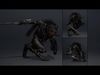 Thunder Swordman Low-poly 3D model_2