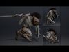 Thunder Swordman Low-poly 3D model_4