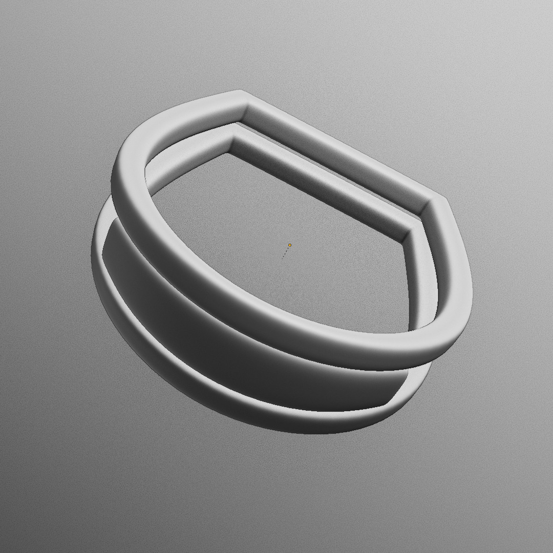 Twin-Frame Blade Ring - Futuristic Print-Ready Jewelry 96 3D print model_7