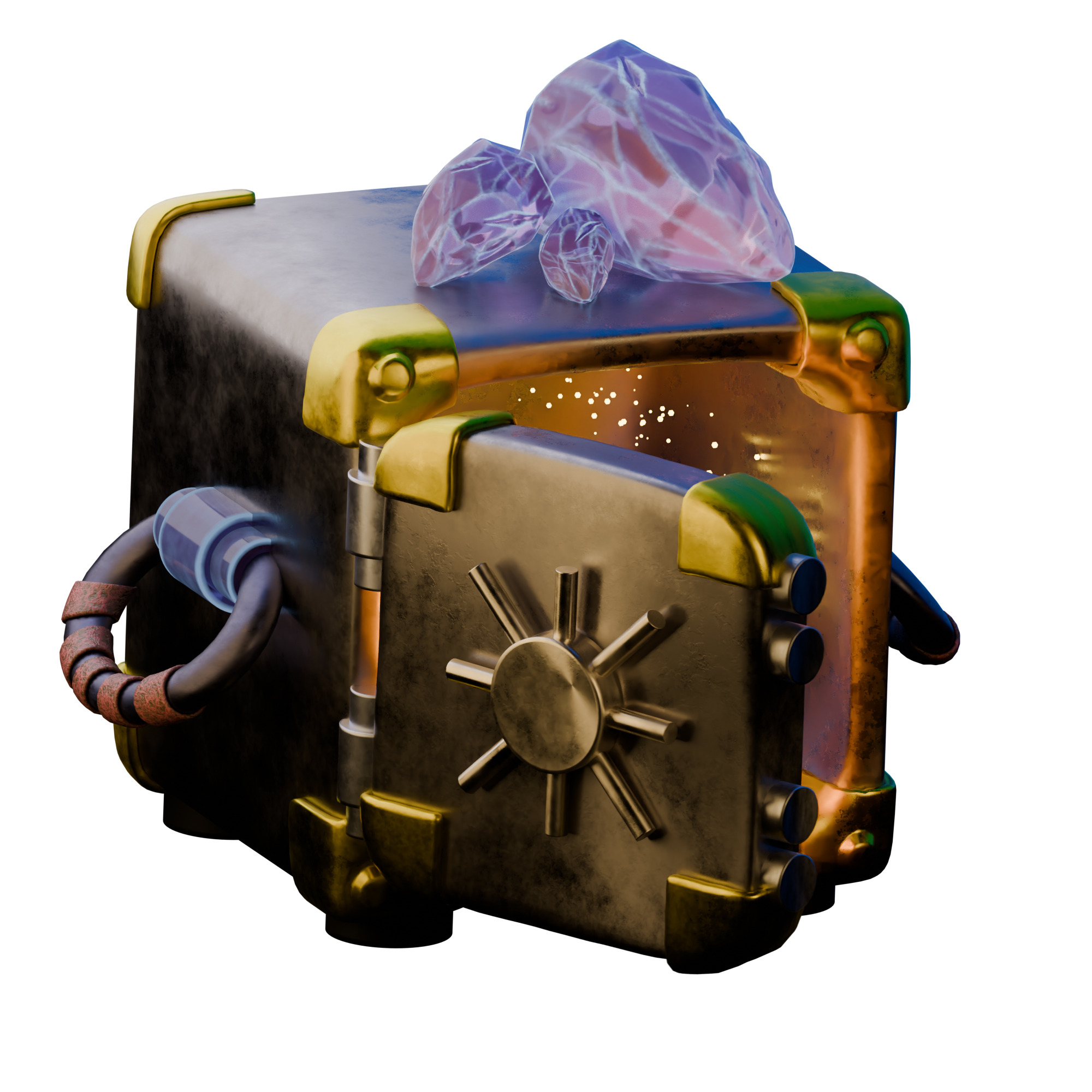 Stylized Fantasy Magic Props Pack  9 Game-Ready Assets Low-poly 3D model_3