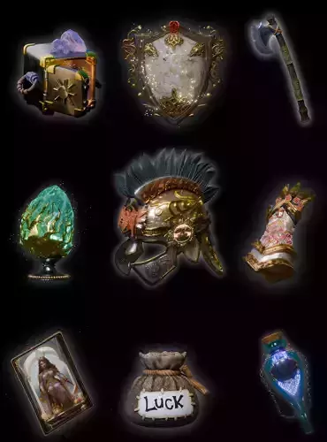 Stylized Fantasy Magic Props Pack  9 Game-Ready Assets