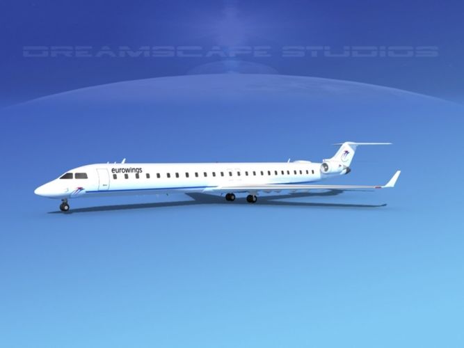 Bombardier CRJ1000 Eurowings 3D model