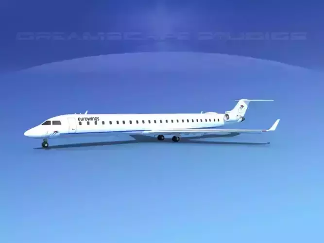 Bombardier CRJ1000 Eurowings 3D model