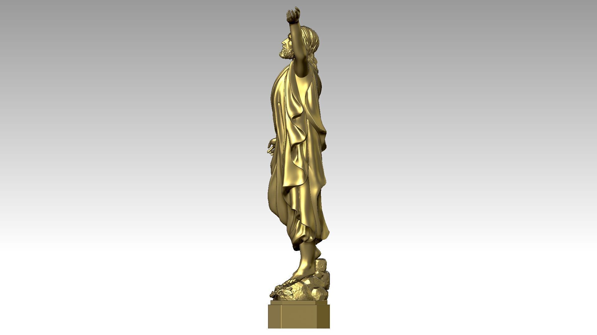 Jesus Christ is Risen  3D print model_2