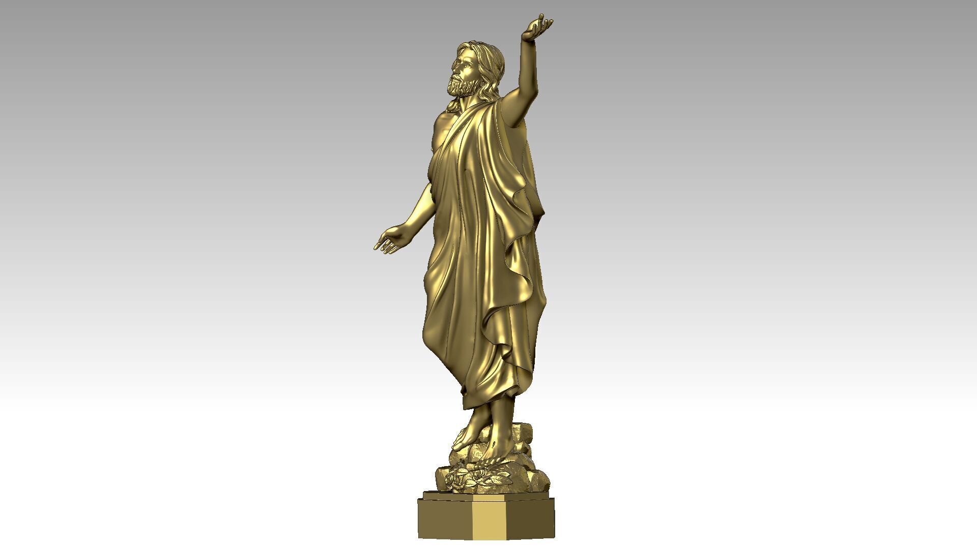 Jesus Christ is Risen  3D print model_1