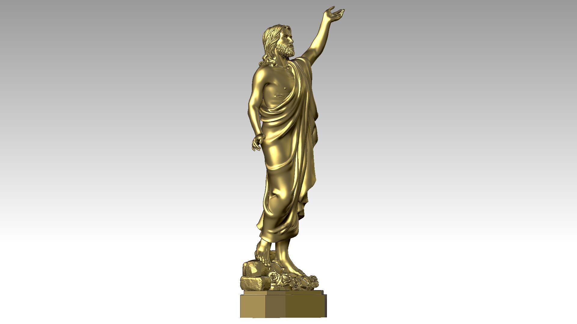 Jesus Christ is Risen  3D print model_7