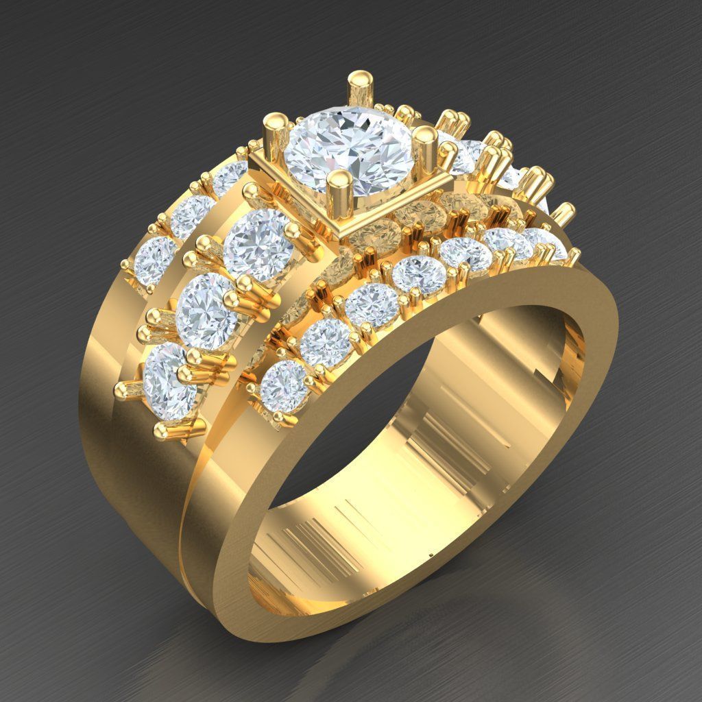 20 Men Ring Bulk Sale Discount For Sale 2MR021-2MR040 3D Model Collection_15