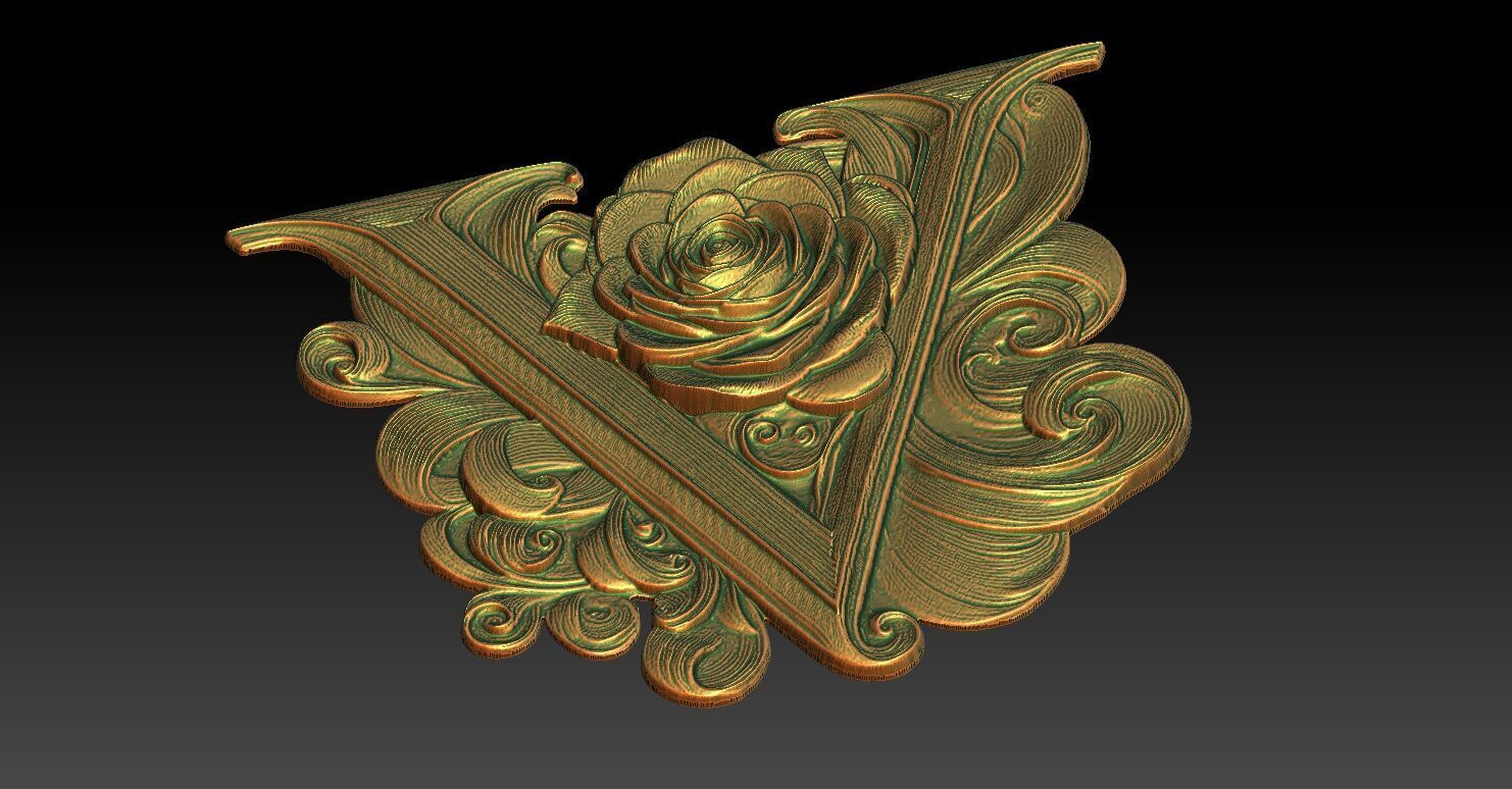 8 V CNC Relief Model 3D print model_3