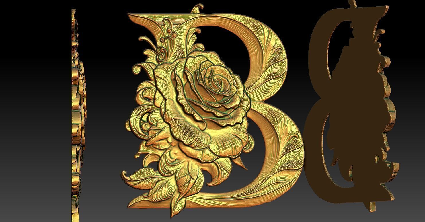 11 B CNC Relief Model 3D print model_5