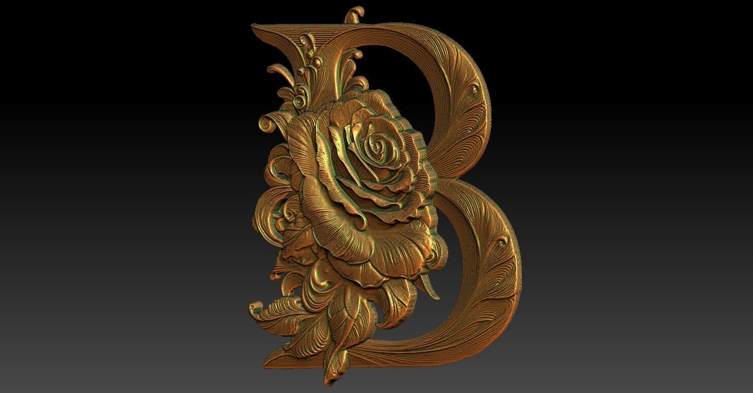 11 B CNC Relief Model 3D print model_2