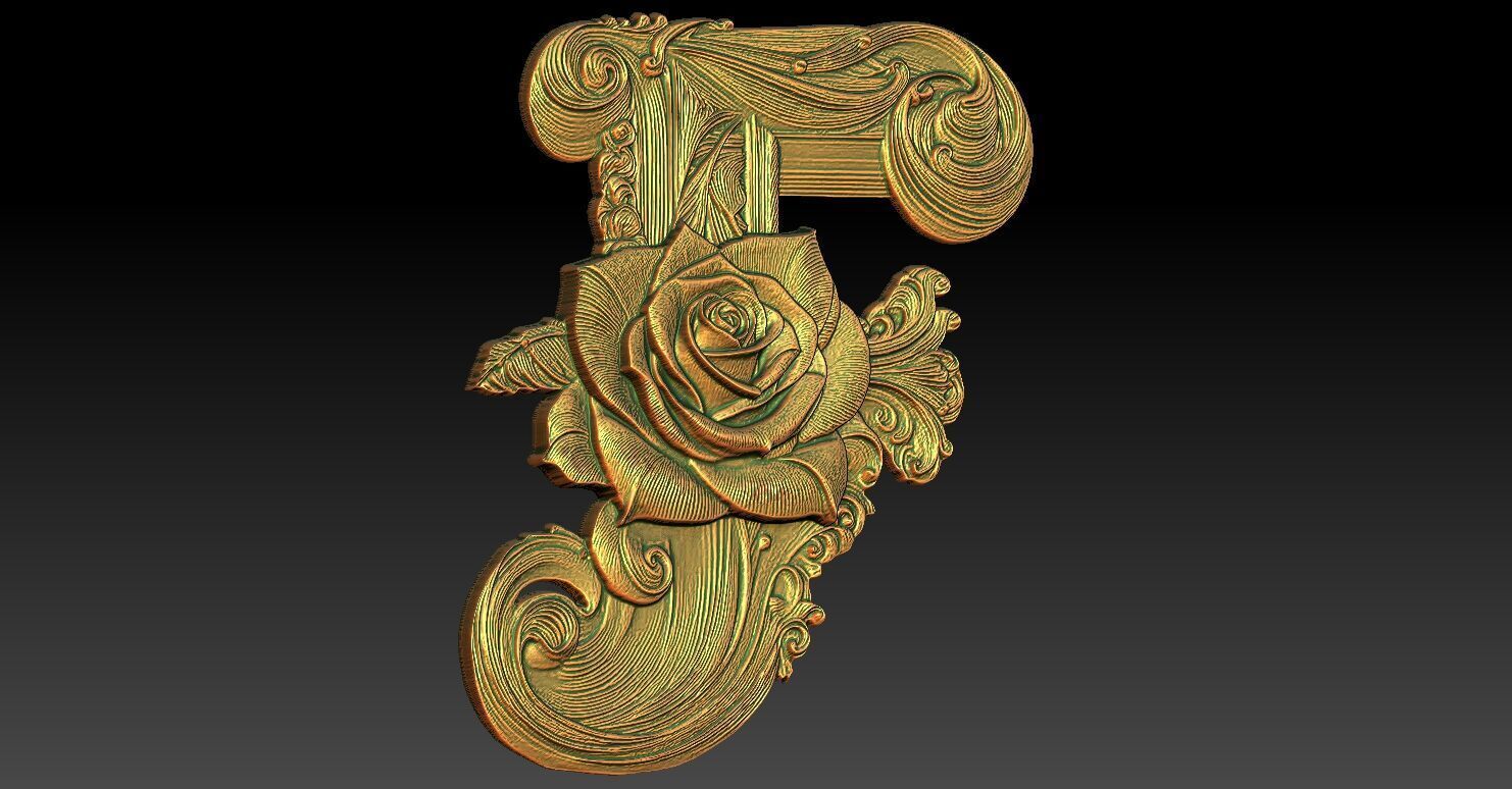 15 F CNC Relief Model 3D print model_1