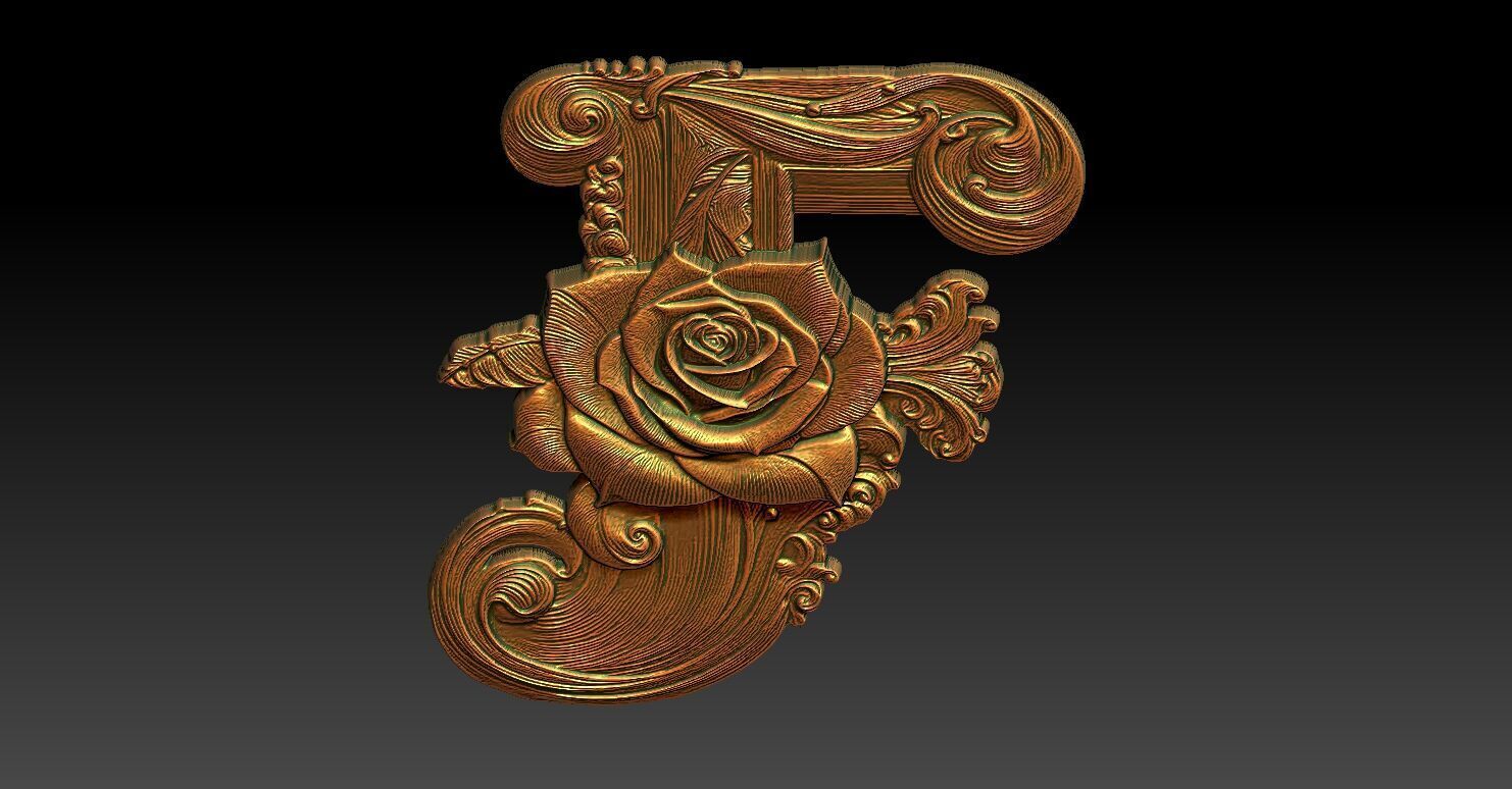 15 F CNC Relief Model 3D print model_3