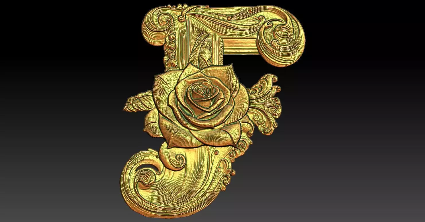 15 F CNC Relief Model 3D print model_0