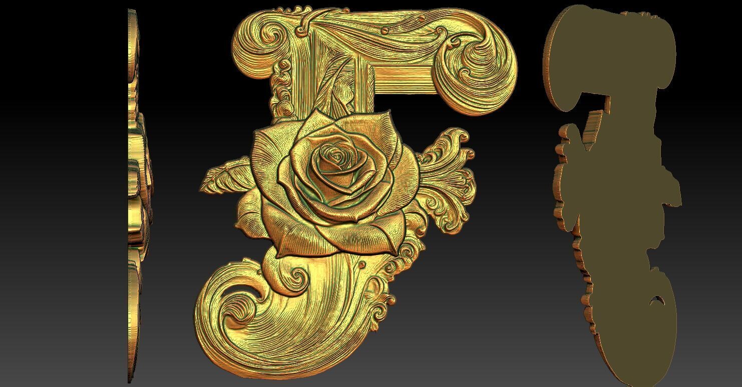 15 F CNC Relief Model 3D print model_5