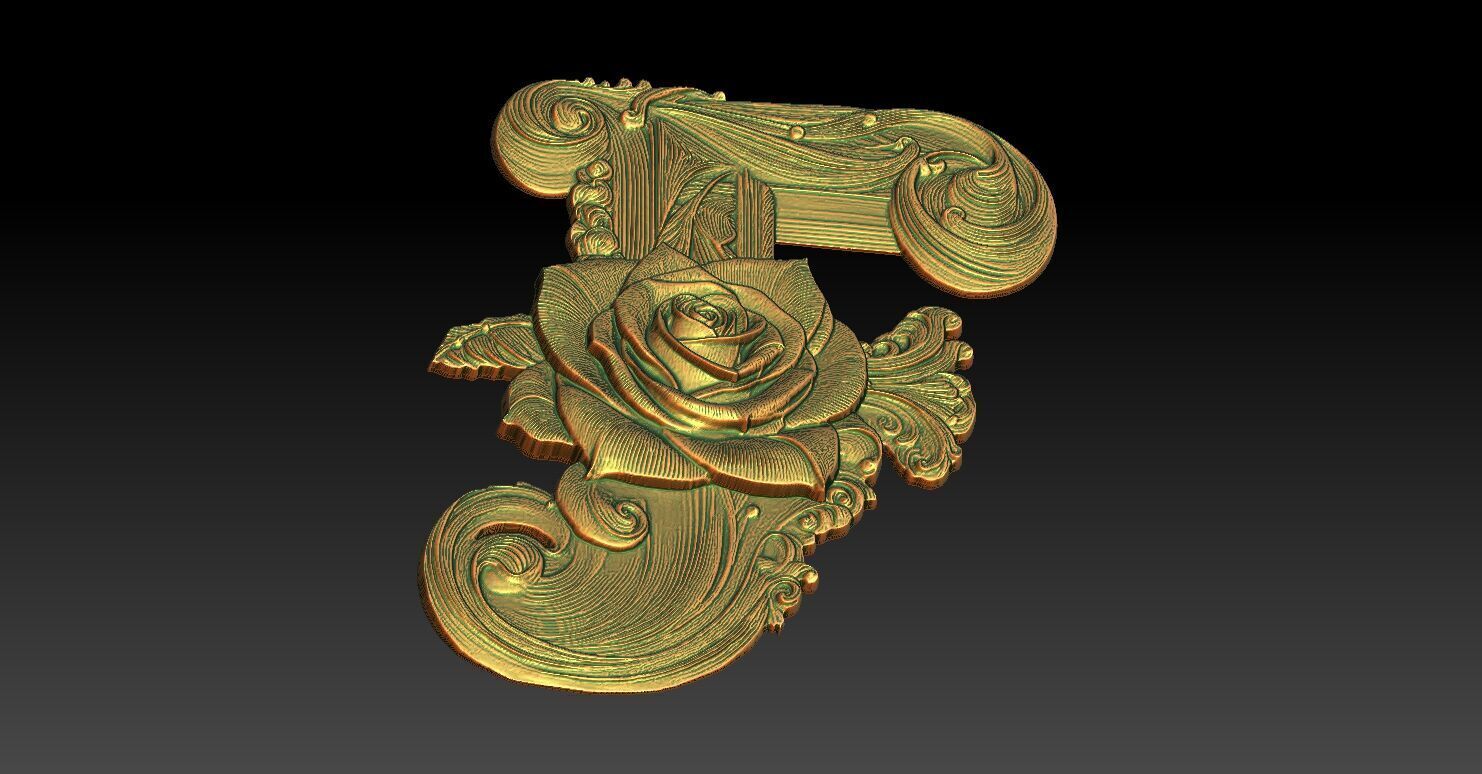 15 F CNC Relief Model 3D print model_4
