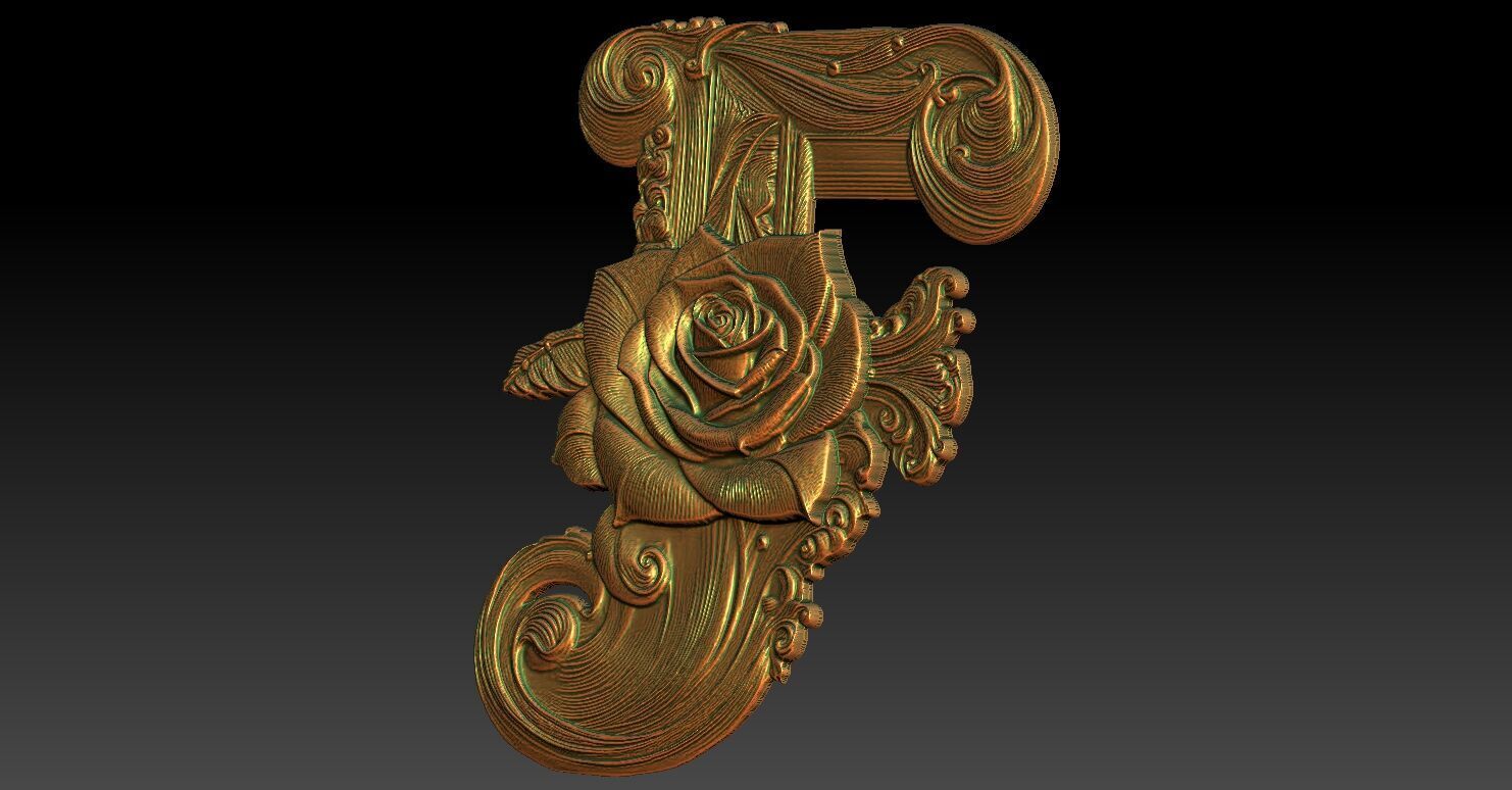 15 F CNC Relief Model 3D print model_2