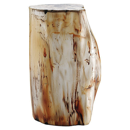 Hand-Polished Petrified Wood Stool Low-poly 3D model