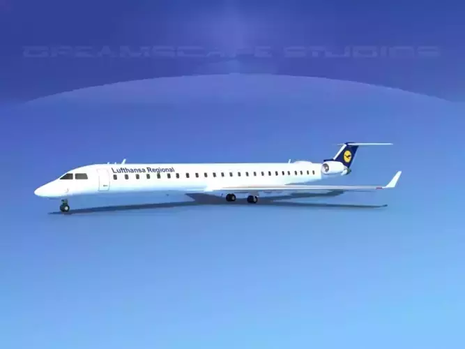Bombardier CRJ1000 Lufthansa Regional 3D model