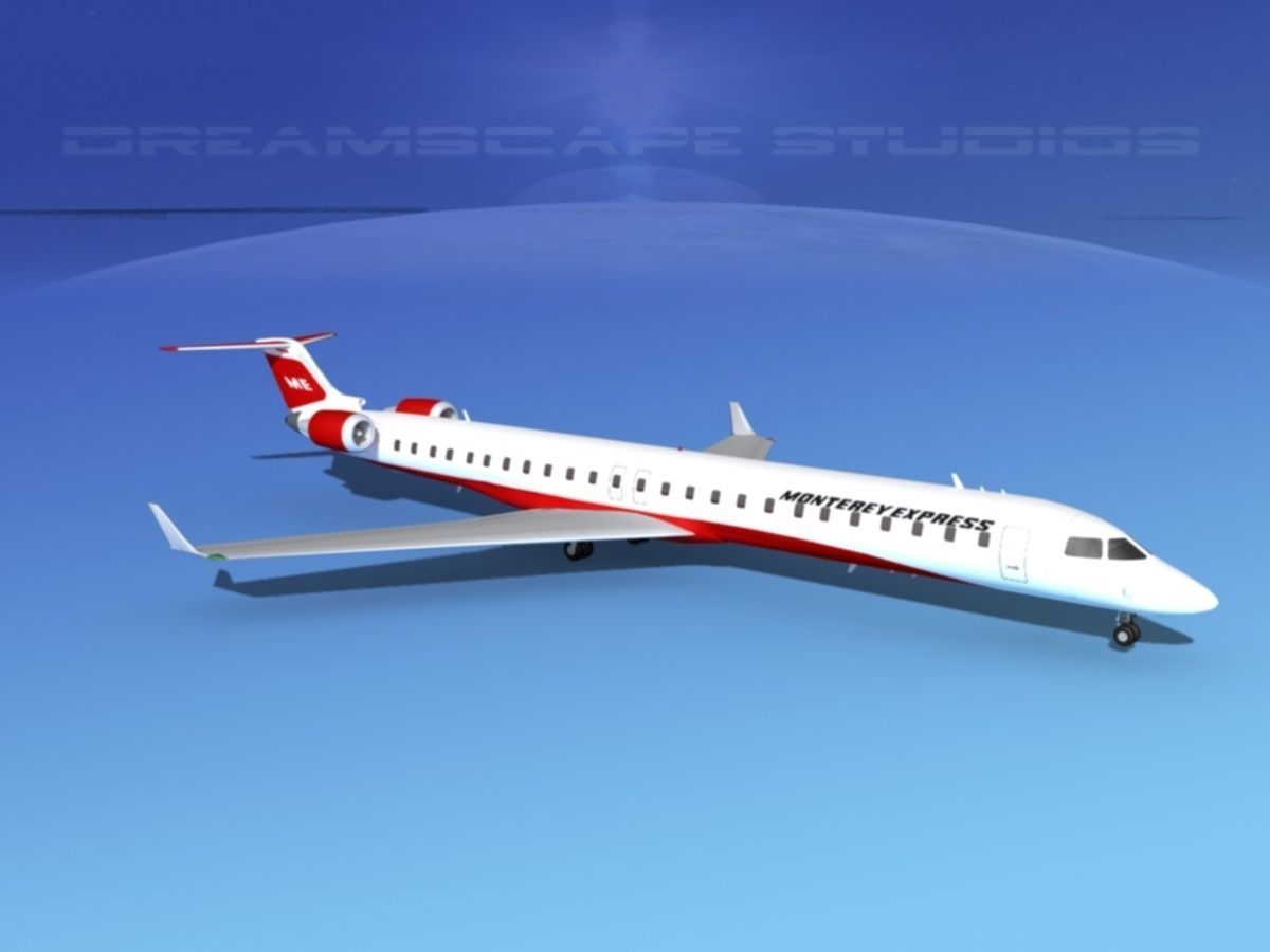 Bombardier CRJ1000 Monterey Express 3D model_3