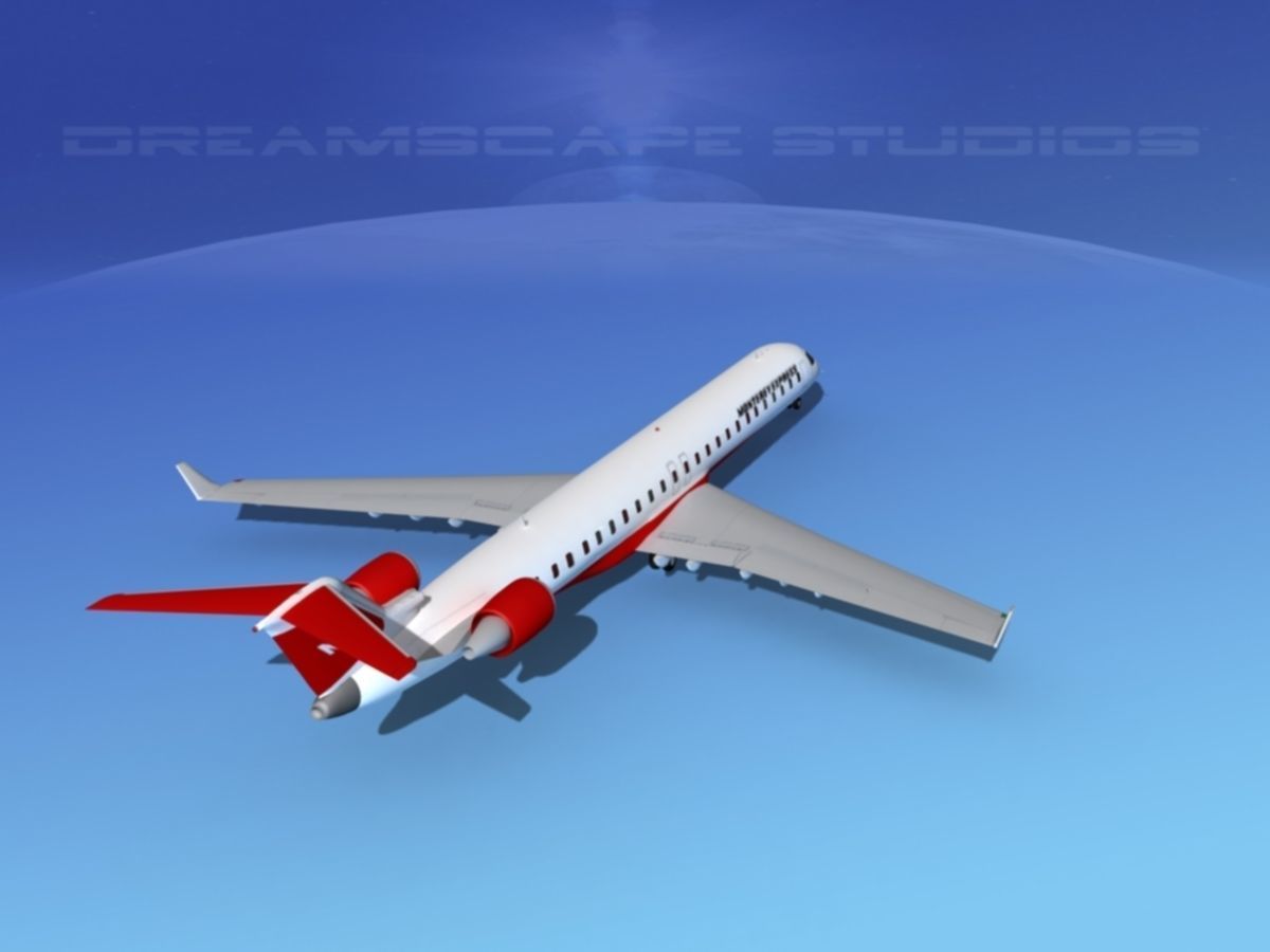 Bombardier CRJ1000 Monterey Express 3D model_6