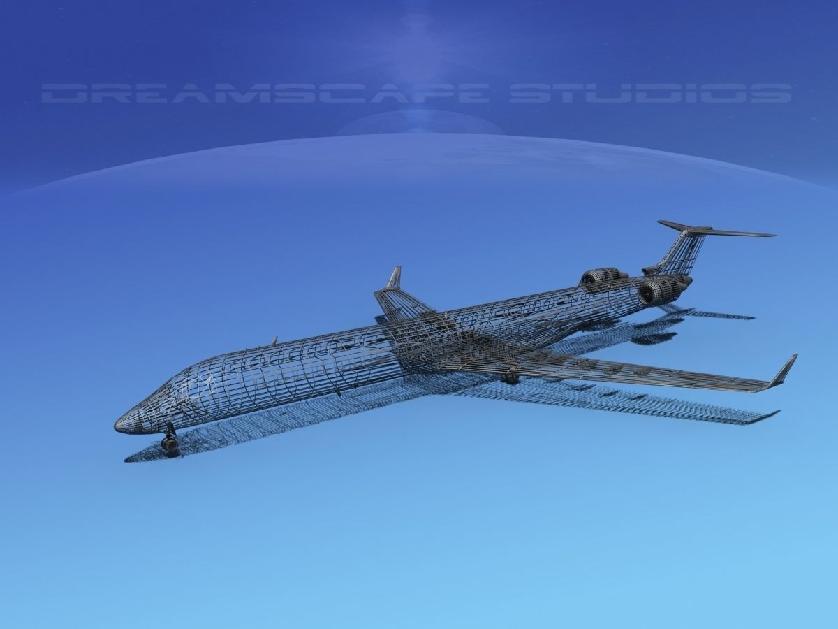 Bombardier CRJ1000 Monterey Express 3D model_14