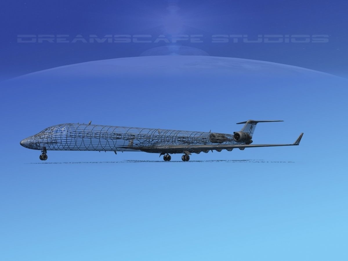 Bombardier CRJ1000 Monterey Express 3D model_11