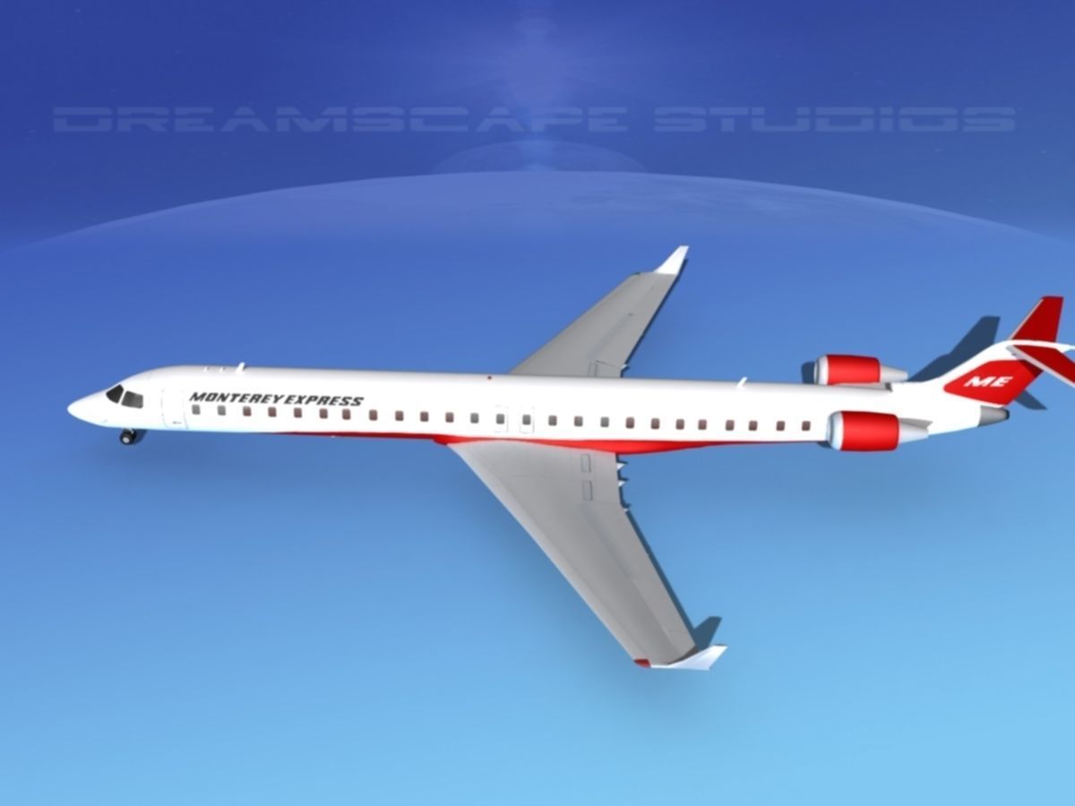 Bombardier CRJ1000 Monterey Express 3D model_9