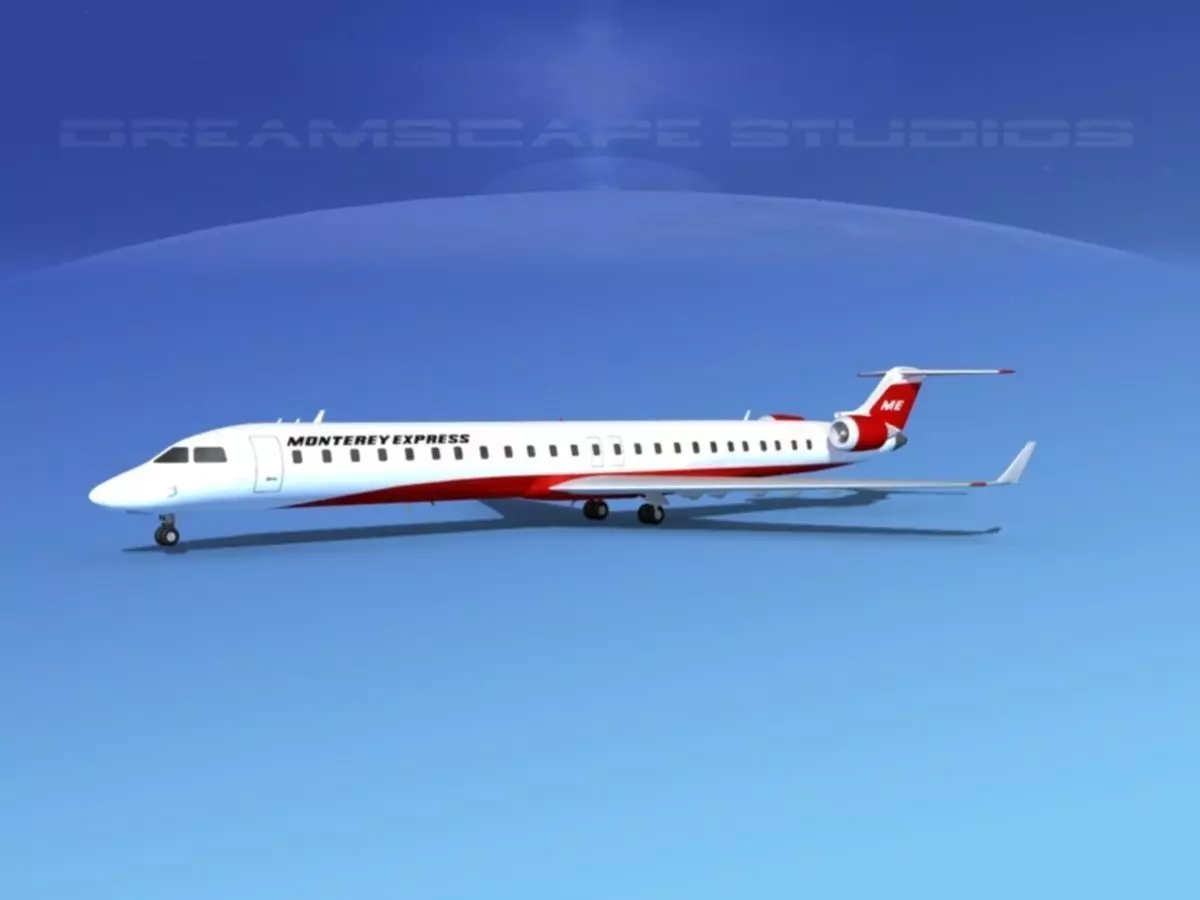 Bombardier CRJ1000 Monterey Express 3D model_0
