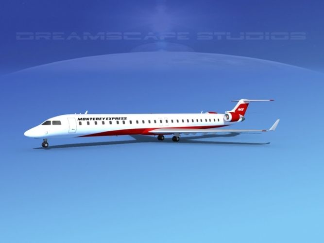 Bombardier CRJ1000 Monterey Express 3D model