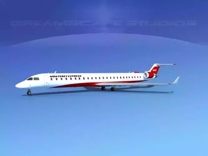 Bombardier CRJ1000 Monterey Express 3D model
